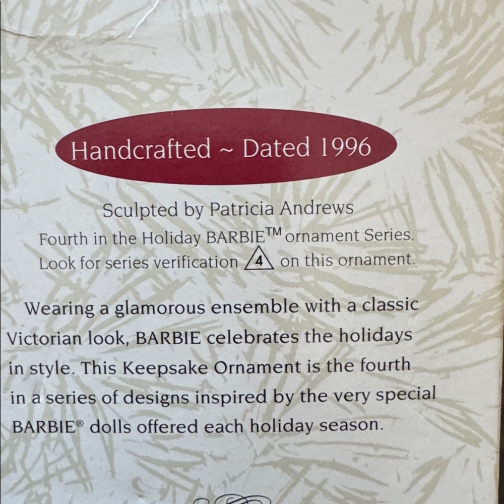 KEEPSAKE the Label Elegant Purple and Gold Ornament 1996 - Picture 5 of 5